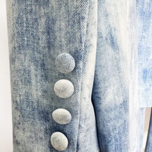 New Tie-Dye Print Slim Fit Midi Blazer Trousers Set Two-Piece Set – Image 5
