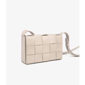 brand men's bag, light luxury plaid woven small square bag – Image 8