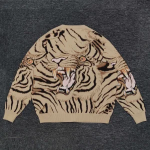 QUITE RIGHT, MARIA TIGER JACQUARD CARDIGAN – Image 5