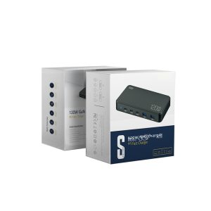 Chargeur GaN 120W Série Ultra Slim Single C-Port 100W Chargeur d’ordinateur de téléphone portable Tête de charge – Image 4