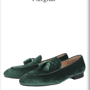 En été, les nouvelles chaussures intérieures en cuir respirant à pampilles faites à la main, les mocassins en velours importés d’Europe et des États-Unis, les semelles rouges et les mocassins à bout carré – Image 4