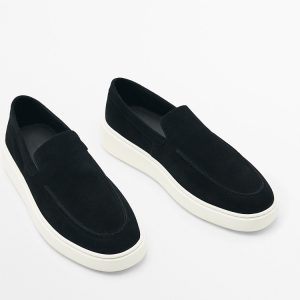 MD hommes chaussures confortable été nouveau coup de pied doux daim décontracté mocassins un pied – Image 4