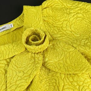 Fleurs en tissu jacquard en Europe et aux États-Unis – Image 4