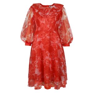 fête banquet plus taille robe trapèze – Image 5