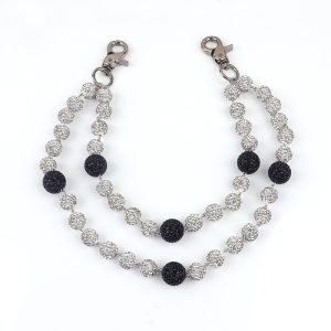 Européen et américain Amazon Hip Hop Chaînes de pantalon pour hommes et femmes de haute qualité Diamant Boule Chapelet Chaîne de taille Chaîne de corps Bijoux en gros – Image 5