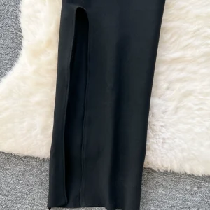 Dinner dresses, female celebrities, high-end elegant heavy industry, diamond-encrusted three-dimensional flowers, cinched waist, thin suspender slit dress – Image 3