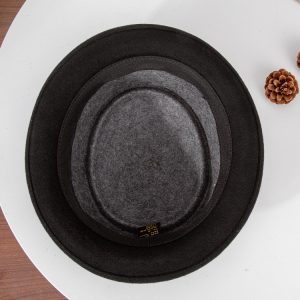2025 Linglong Autumn Winter New Hat Women's Tweed Topper Roll Rim Flat Cap Vintage Bow British Felt Hat – Image 9