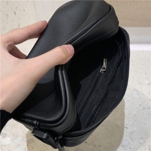 Nouvelle version coréenne polyvalente décontractée noir mini petit sac carré – Image 3