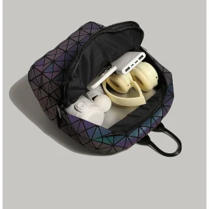 UR Geometric Rhombic Laser Backpack 2024 New Large Capacity Commuter Backpack Student School Bag Computer Bag – Image 7