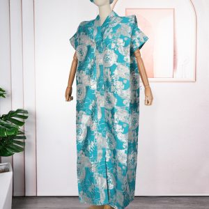 Southeast Asia New African Plus Size Women's Muslim Dress AliExpress Jacquard Robe Bandana Cross Border – Image 5