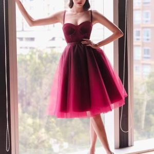 Thai fashion brand niche design: A-line swing, super puff heavy industry, pink black gradient gauze skirt, mesh skirt – Image 6