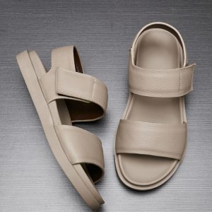 Summer 2025 Men's Sandals Outdoor Breathable Genuine Leather Soft Sole Sports Beach Shoes Non-slip Wear Roman Sandals – Image 3
