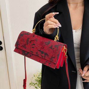 bags bags 2025 new forest sweet girl fashion lace butterfly foreign shoulder chain small square bag tide – Image 3
