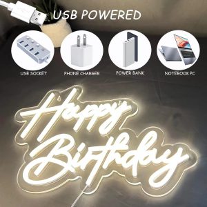 Cross border led neon lights happy birthday atmosphere lights happy birthday party decorative lights sign acrylic – Image 4