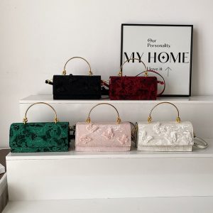bags bags 2025 new forest sweet girl fashion lace butterfly foreign shoulder chain small square bag tide – Image 4