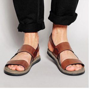 Vigo Korean men's sandals summer tide toe beach shoes men's shoes casual breathable men's leather sandals – Image 6