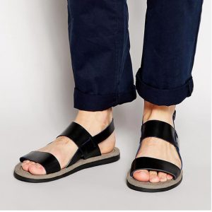 Vigo Korean men's sandals summer tide toe beach shoes men's shoes casual breathable men's leather sandals – Image 5