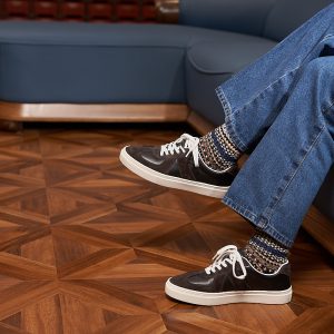 Chaussures d’entraînement allemandes en cuir faites à la main, chaussures de planche de sport décontractées pour hommes, petites chaussures blanches, chaussures de planche classiques portables rétro – Image 7