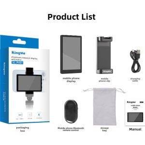 2025 mobile phone split screen device, magnetic mobile phone selfie display, suitable for iphone rear camera to take photos and live broadcasts – Image 6