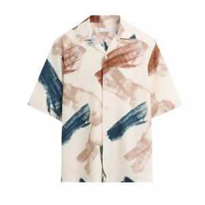 ZA2025 Spring New Men's Loose Abstract Print Casual Comfortable Short Sleeve Shirt 5679309 – Image 4