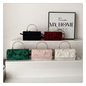 bags bags 2025 new forest sweet girl fashion lace butterfly foreign shoulder chain small square bag tide – Image 6