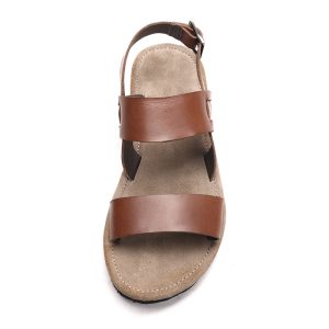 Vigo Korean men's sandals summer tide toe beach shoes men's shoes casual breathable men's leather sandals – Image 3