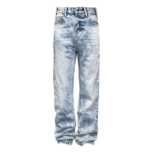 Down Minority Niche Design Cleanfit Snowflake Jeans Heavyweight American high street trousers – Image 4