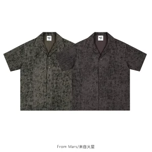 From Mars can't be renewed, the national trend is retro casual Cuban collar thin loose and versatile short-sleeved shirt BF – Image 3