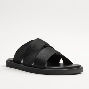 ZARZ cxy Men's Shoes Black Sandals with Trim Sandals Beach Shoes Wear Non-slip Slippers Comfortable Slippers Men – Image 3