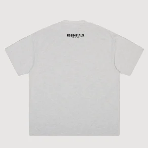 ESSENTIALS Small Label Lettered Men's Half Sleeve FOG Niche Fashion High Street Loose Couple Simple Short Sleeve T-Shirt – Image 4