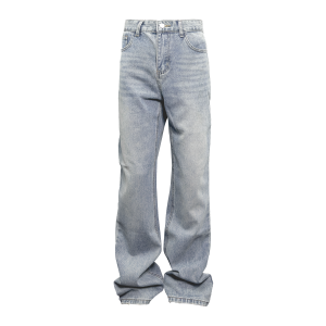 Down Minority cleanfit Niche Design Wash Blue 507 Jeans Men's Distressed Trousers – Image 4