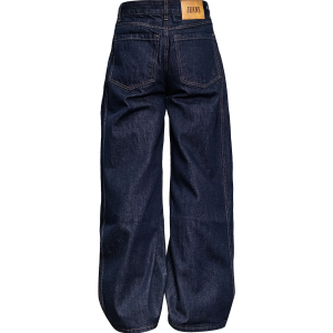 Down Minority cleanfit Niche design denim blue line original ox baggy trousers – Image 4