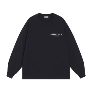 FEAR OF GOD ESSENTIALS long-sleeved T-shirt with small lettering on the chest, FOG trendy brand loose unisex – Image 5