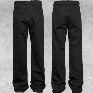 Down Minority cleanfit pure black micro fork niche design jeans look thin and high-end pants – Image 6