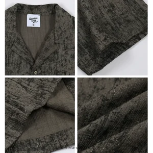 From Mars can't be renewed, the national trend is retro casual Cuban collar thin loose and versatile short-sleeved shirt BF – Image 4