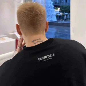 ESSENTIALS Small Label Lettered Men's Half Sleeve FOG Niche Fashion High Street Loose Couple Simple Short Sleeve T-Shirt – Image 6