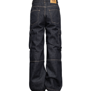 Down Minority cleanfit Niche Design Sense Basic Multi-Pocket Raw Cow Cargo Pants – Image 6