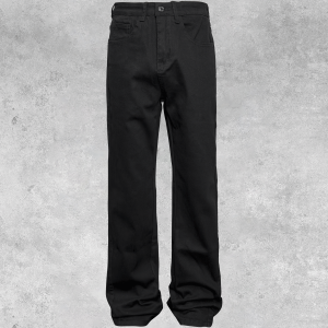 Down Minority cleanfit pure black micro fork niche design jeans look thin and high-end pants – Image 5