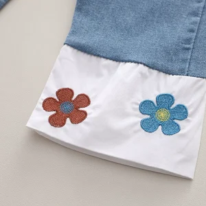 Baby clothes spring and autumn foreign cute sweater three-piece set of small children's clothes one-year-old little girl baby out spring clothes – Image 8