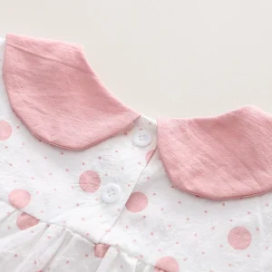 Baby clothes summer cotton cute sweet little girl flying sleeve set 1 to 3 years old baby girl super foreign children's clothes – Image 7