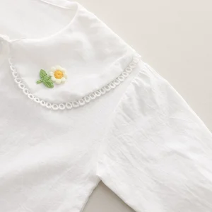 Baby clothes spring and autumn foreign cute sweater three-piece set of small children's clothes one-year-old little girl baby out spring clothes – Image 6