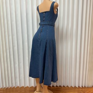 Foreign tradeEuropean and American fashion, women's sexy mesh, hot diamond, suspender bag, hip skirt, banquet dress, tassel dress – Image 4
