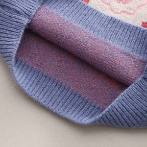 Baby clothes spring and autumn foreign cute sweater three-piece set of small children's clothes one-year-old little girl baby out spring clothes – Image 5