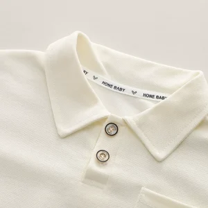 Baby clothes summer new korean casual sports short sleeve polo shirt set one-year-old boy handsome children's clothes – Image 5