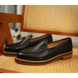PAPER Wanwan [French calfskin] hand-woven Loafer fashion temperament men's suede shoes – Image 6