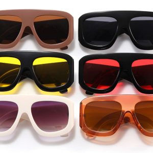 Large frame square sunglasses European and American sunglasses fashion trend sunscreen sunglasses high-end catwalk – Image 3