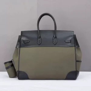 Large capacity leather platinum bag 2025 new trendy men's and women's bags, large bags, handbags, travel canvas bags, travel bags – Image 7