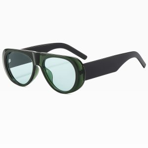 European and American cross-border wide-leg sunglasses new large-frame sunglasses jelly color personality sunglasses are simple and retro – Image 10