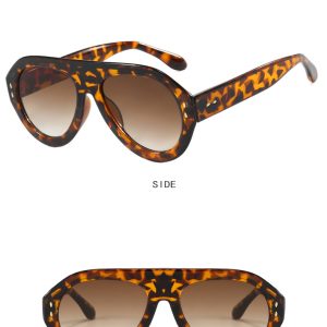 Large-framed toad glasses, sunglasses, avant-garde retro ins, street photography, catwalk sunglasses, cross-border European and American Internet celebrity sunglasses – Image 5