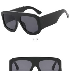 Large frame square sunglasses European and American sunglasses fashion trend sunscreen sunglasses high-end catwalk – Image 6